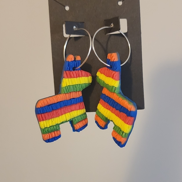 Piñata Hoop Earrings 🪅 - Picture 2 of 4